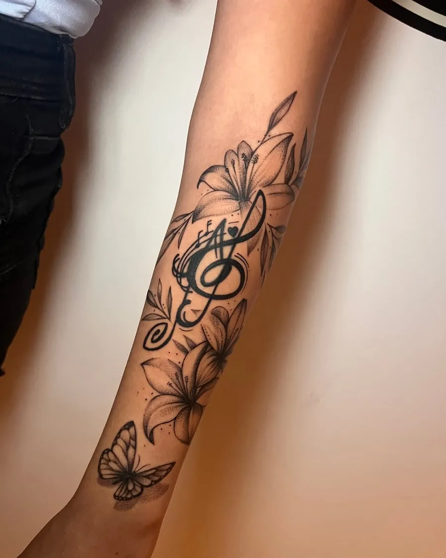 Flores y música