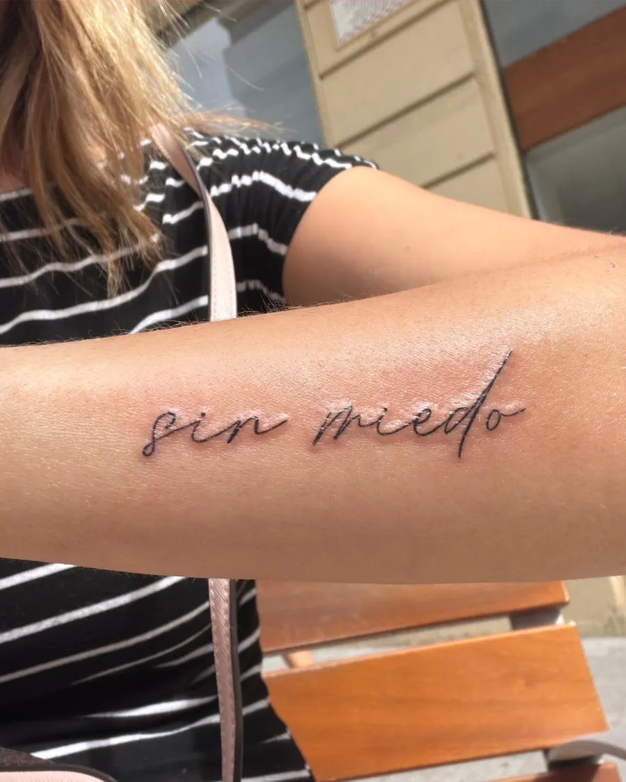 «Sin miedo»